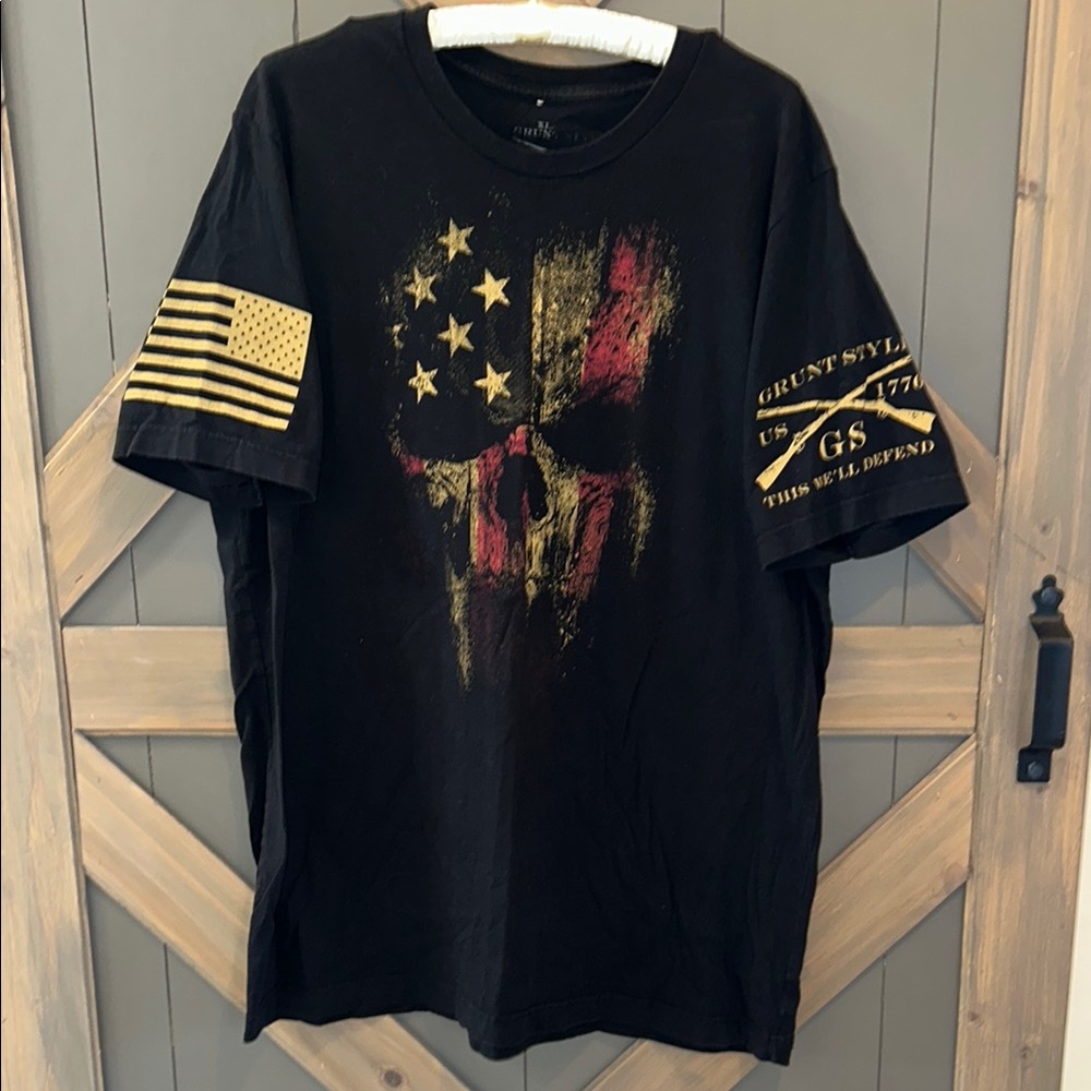 Grunt Style American Skull tee